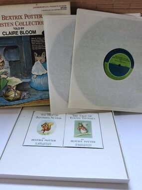 Vintage 1975 Beatrix Potter Look & Listen Collection Vol 2 COMPLETE Box LP Books